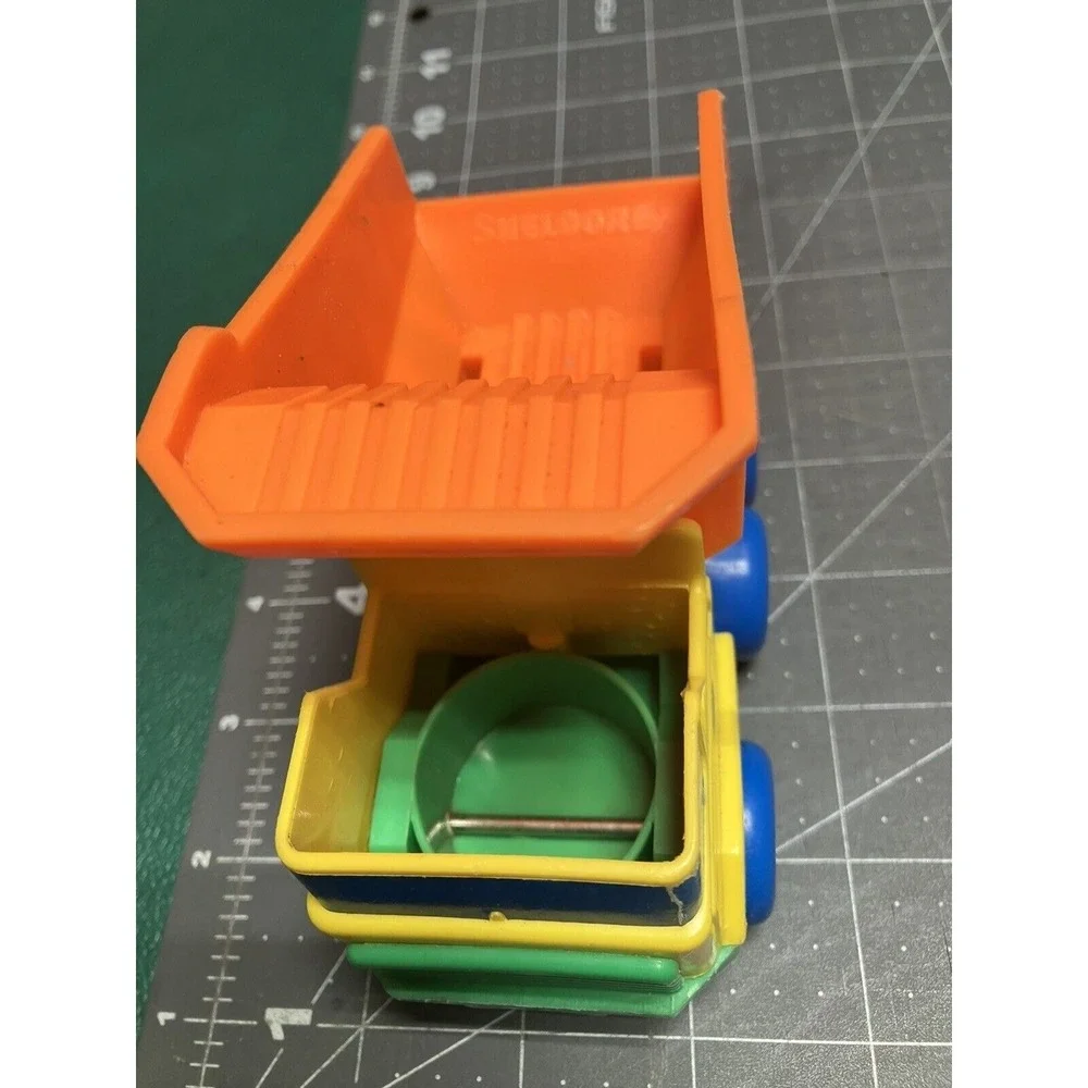1994 Shelcore Chunky Dump Truck Orange Yellow Green Blue